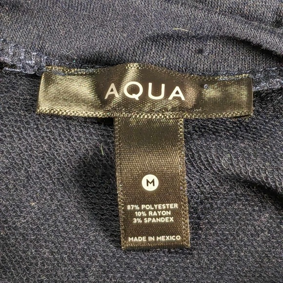 NWT AQUA SMOCKED GATHERED T-SHIRT - M - Picture 3 of 6